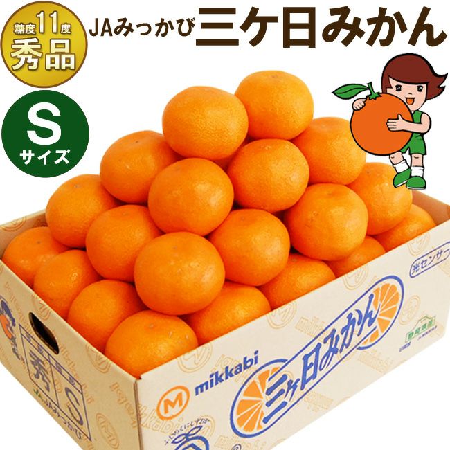 12月中旬までのご発送＞ 三ケ日みかん 【 優品 】 Sサイズ 3キロ / 4
